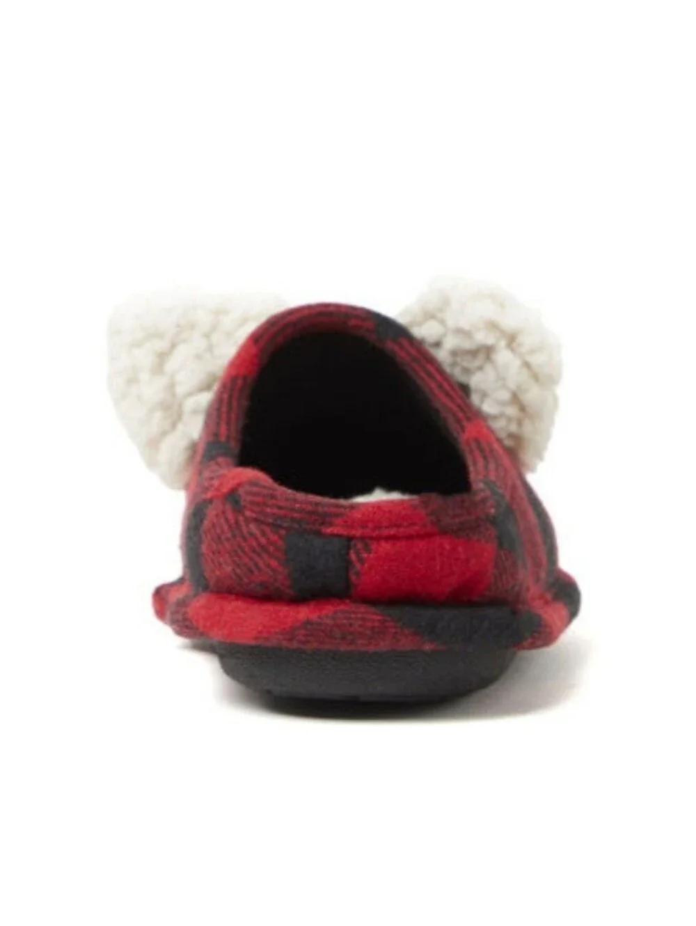 Dearfoams Lil' Bear Buffalo Check Clog Slippers